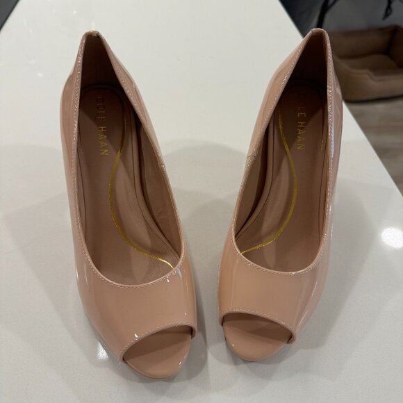 Cole Haan Women's  Drado Peep Toe Platform Pump - Size 6 - Picture 2 of 5